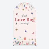 Aperturee - Aperturee Spring Floral Love Bug Baby Shower Arch Backdrop